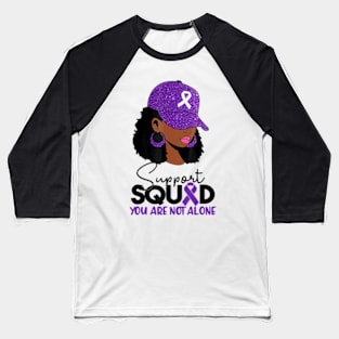 In October We Wear Purple Domestic Violence Awareness Baseball T-Shirt